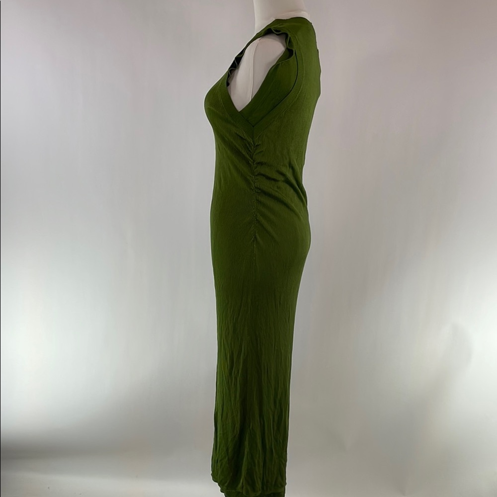 Atlein Green Knit Midi Dress, M - Picture 10 of 14